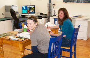 Drawing in studio 2