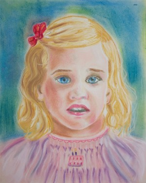 Judy portrait in oil