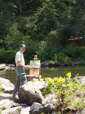 Ken-painting-at-raury-river