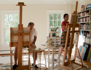 Pete-and-Carolina-painting-in-Studio-1