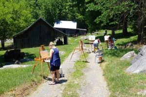 Plein air painting