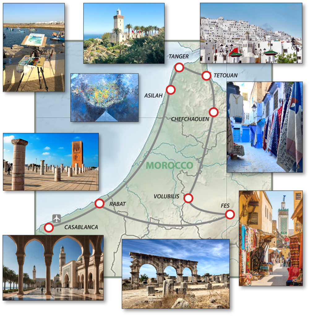 Shenandoah art destination plein aire art tour of Morocco